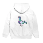 みま猫の土鳩 Hoodie:back