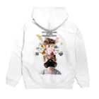 UNIREBORN WORKS ORIGINAL DESGIN SHOPのLET'S ENDURE NOW TO KEEP CHILDREN'S HOPES Hoodie:back