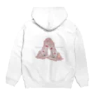 烏帽子 眇眼のanyo  candle Hoodie:back