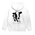 カケスの森のホルスタイン Hoodie:back