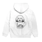 マルプー ラテのlatte with RisaRisa Hoodie:back