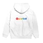 quartetのQuartet be ture Logo パーカーの裏面