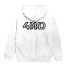 FAITH WILL MOVE MOUNTAINSの4WD ロゴ Hoodie:back