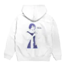 ユキノのショップのWhite Hoodie:back