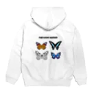 meomeoのNEVER MIND (butterfly) Hoodie:back