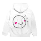 でおきしりぼ子の実験室ののりこえくん(かおだけ) Hoodie:back