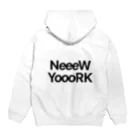 おシャツさんのNeeeW YoooRK（淡色用） Hoodie:back