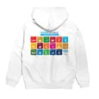 開運CROSS❖JAPAN。のSDGs JAPAN Hoodie:back