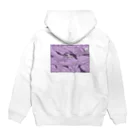 ナイロドノのぎゅうぎゅうオオサンショウウオ　ラベンダー Hoodie:back