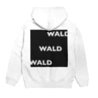 WALD公式ショップのモノクロWALDパーカー Hoodie:back
