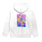 MoMoMの花柄 Hoodie:back