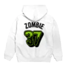 SAUNA ZOMBIESのSAUNAZOMBIES -BASEBALL HOODIE - パーカーの裏面