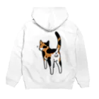 Riotoのねこけつω（三毛猫、背面） Hoodie:back