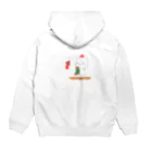 とらねこカフェのクリスマス Hoodie:back