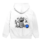 ねこやの仕事の返信に使えるねこ Hoodie:back