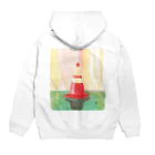 かよコーンショップのシングルコーン（Drawing） Hoodie:back