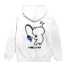 SKYのねこっぽ　いま忙しいです Hoodie:back