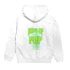 bearsfleekのKING OF POP-Green Hoodie:back