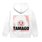 写生大会のTAMAGO♀(卵) Hoodie:back