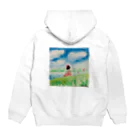 Pastel chachaの赤リボンの女の子 Hoodie:back