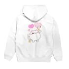 にゃんぱん屋さんのこめこのハートいっぱい Hoodie:back