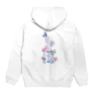 &i Designのアンドアイデザイン 数秘＆カラー®No.6 BLUE&PINK Hoodie:back