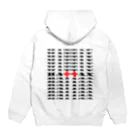 ''''Bar Code''''のQR code Hoodie:back