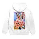 LalaHangeulの벚꽃 (桜) ハングル Hoodie:back