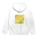 どるちぇ＊うさぎの《ボタニカル》＊ナスタチウム×ちわわ＊誕生日花 Hoodie:back