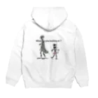 ヲルヲル工房の何見てんのよ！ Hoodie:back