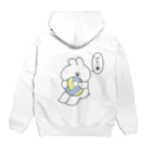 ナポリのSUZURIのバレー部うさちゃん Hoodie:back