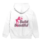 リカクリエイトのBuildbeautiful（LADY） パーカーの裏面