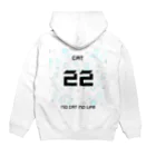 asobi+o　（ｱｿﾋﾞﾄ）のサッカー for catlover_cityFC Hoodie:back