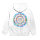 太陽の光降りそそぐ庭の星の花かんむり Hoodie:back