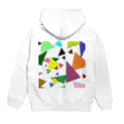 でおきしりぼ子の実験室のTrianglez_ｗ Hoodie:back