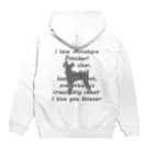 onehappinessのミニチュアピンシャー Hoodie:back