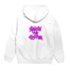 fox fox foxのSMASH THE CIS-TEM ピンク Hoodie:back