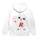 みゃみゅみぇっみょ（ばすけっと）のRパーカー（アルパカ） Hoodie:back