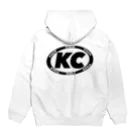 KCWORLD ᵃⁿᵈのKCWORLD blackᵃⁿᵈwhite Hoodie:back