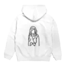 ちょめ子の暇つぶしの女の子 Hoodie:back