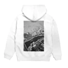 tsukaoのエッフェル塔B&W Hoodie:back