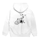 wktkライブ公式グッズショップの闇のばらさんめったざしパーカー Hoodie:back