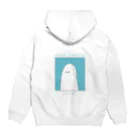 嘘の町「にせぎ町」アンテナショップの【数面プリント】ゆるキャラ『ギ』 Hoodie:back