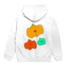 わくわくデザインSHOPのらぶばけちゃん Hoodie:back