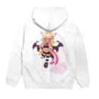 もげち🚪🐱6才のネットアイドル男の娘のもげちはろうぃん2021-小悪魔-　サイン入り Hoodie:back