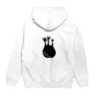 雲丹子商店のシルエットグラキリス Hoodie:back