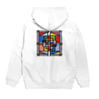 NKOSI AFRICAのOriginal Ndebele art Hoodie:back