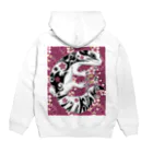 箱庭金魚❀暁姫の桜トライバル ニシアフリカトカゲモドキ限定品 Hoodie:back