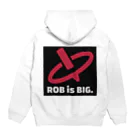 銀河のROB is BIG.(黒枠) Hoodie:back