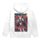 KumaKumaのkumakuma  鬼っ娘(おにっこ) Hoodie:back